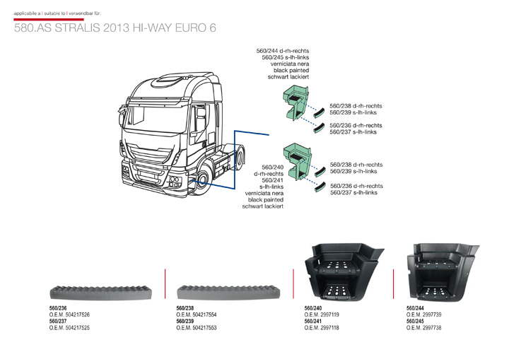 ricambi iveco stralis as hiway 2013