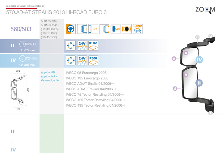 ricambi iveco stralis at ad hiroad 2013