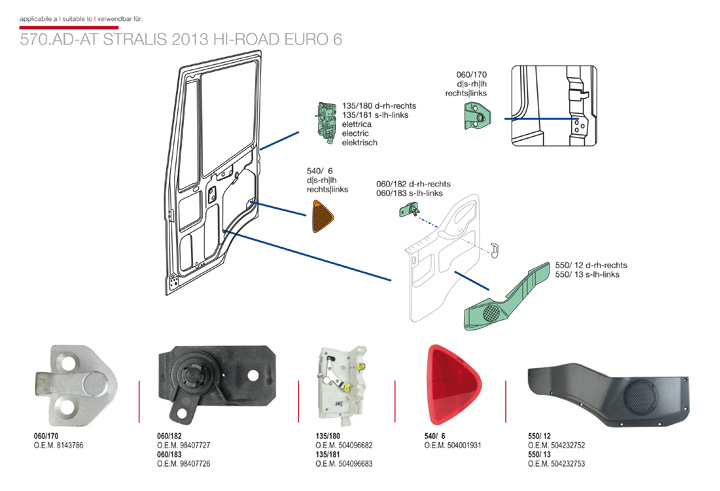 ricambi iveco stralis at ad hiroad 2013