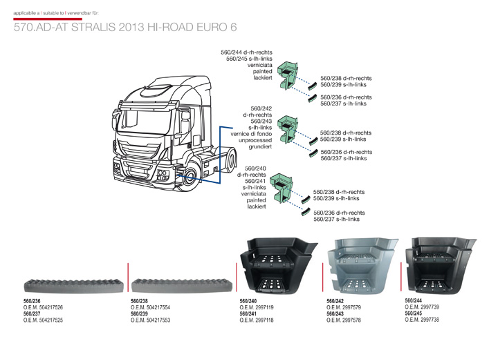 ricambi iveco stralis at ad hiroad 2013