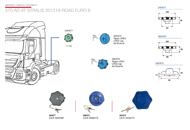 ricambi iveco stralis at ad hiroad 2013
