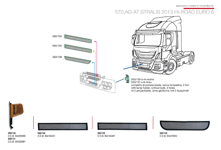 ricambi iveco stralis at ad hiroad 2013