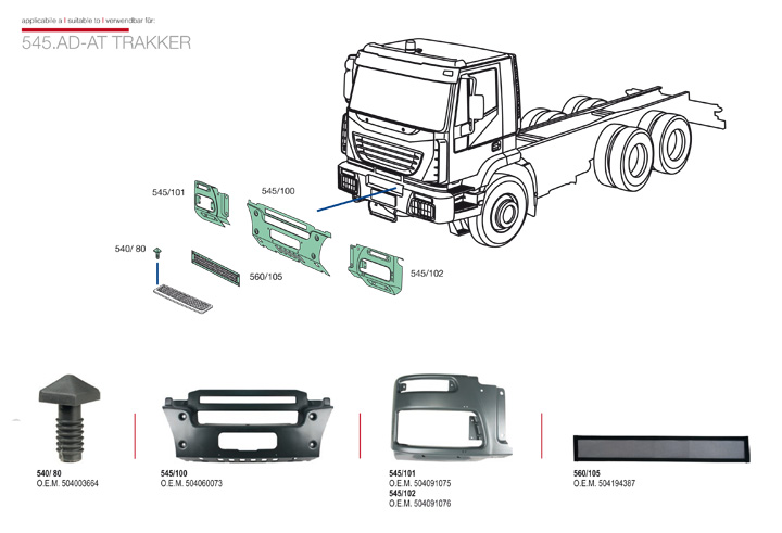 ricambi iveco trakker 2003