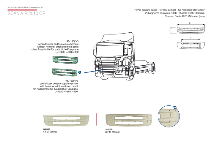 ricambi scania r 2010