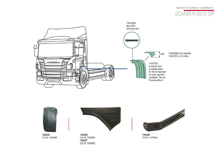 ricambi scania r 2010