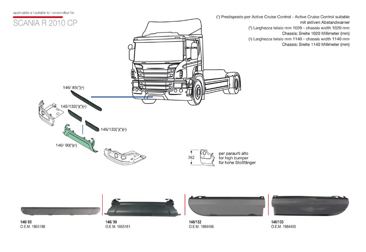 ricambi scania r 2010