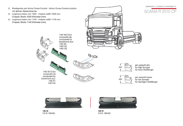 ricambi scania r 2010