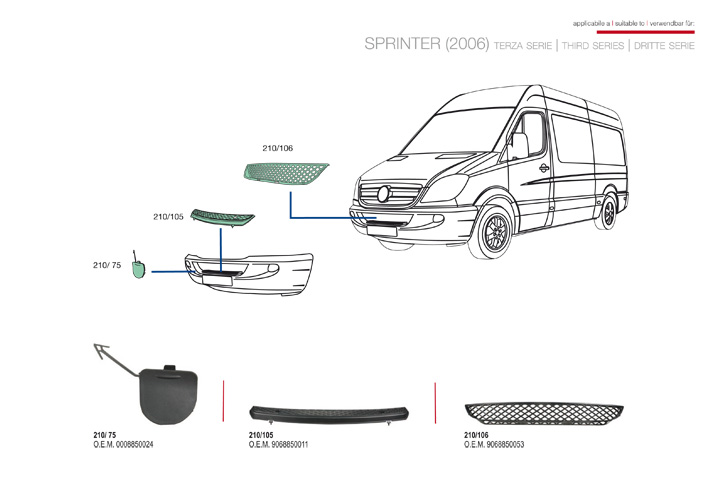 ricambi mercedes sprinter 2006