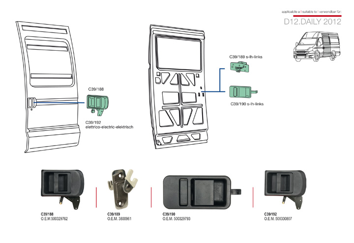 ricambi iveco daily 2012