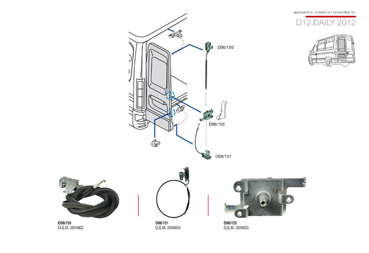 ricambi iveco daily 2012