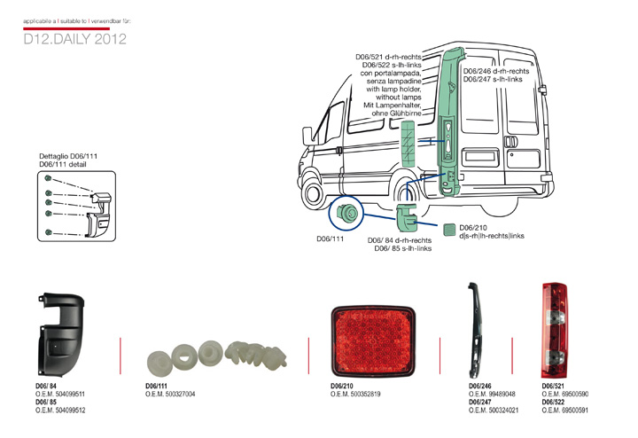 ricambi iveco daily 2012