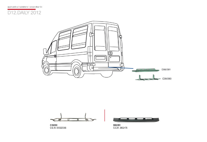 ricambi iveco daily 2012