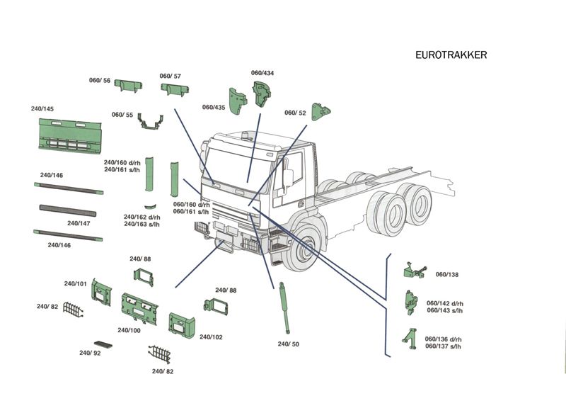 Ricambi cabina Iveco Eurotrakker_1
