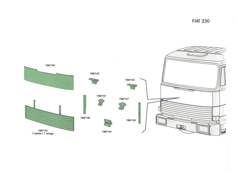 Ricambi cabina Iveco Fiat 330_2