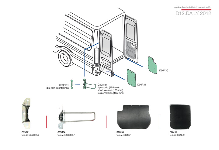 ricambi iveco daily 2012