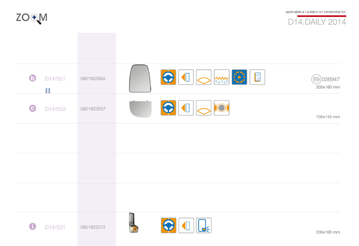 ricambi iveco daily 2014